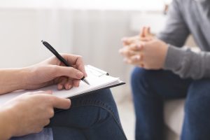 Gespräch im Rahmen der psychosomatischen Grundversorgung