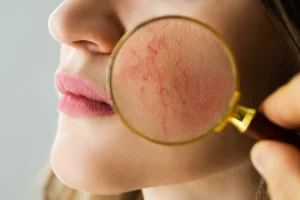 Symbolbild zum Thema Couperose und Rosacea